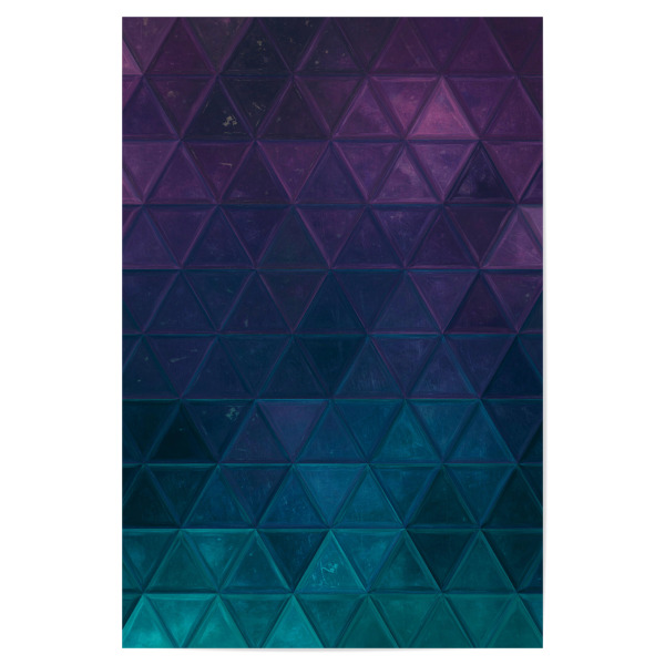 Poster 30x20 cm "Mosaik grün blau lila" artboxONE - Abstrakt,Geometrie