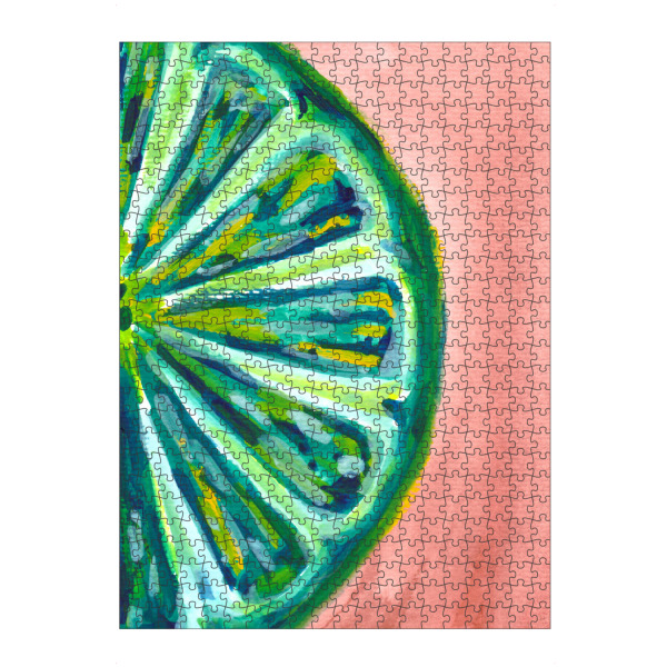 artboxONE Puzzle "Limetten-Fruchtscheibe" artboxONE - Essen & Trinken,Essen & Trinken / Obst & Gemüse