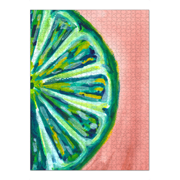 Puzzle Ravensburger "Limetten-Fruchtscheibe" artboxONE - Essen & Trinken,Essen & Trinken / Obst & Gemüse