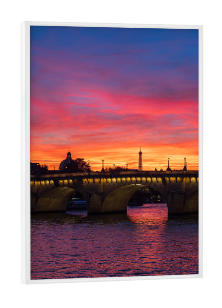 Poster mit weißem Rahmen "Brücke Pont Neuf, Paris" artboxONE - Reise,Architektur,Städte / Paris,Reise / Länder