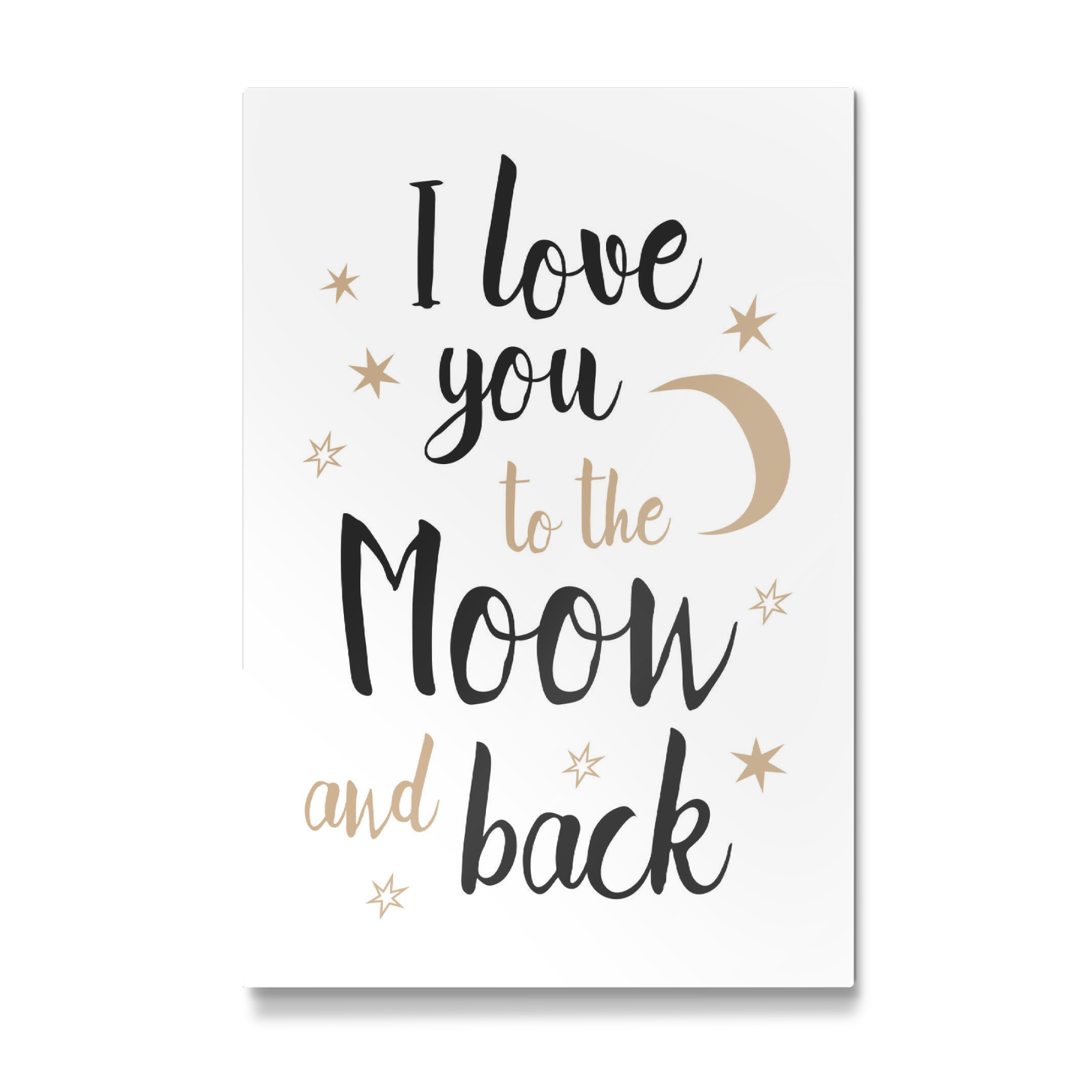 Galerie-Print "Moon - I love you" 75x50 cm artboxONE