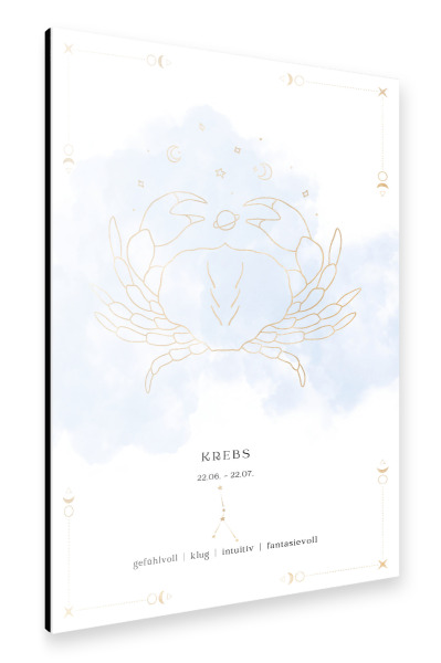 Alu-Dibond "Krebs Sternzeichen" 30x20 cm artboxONE