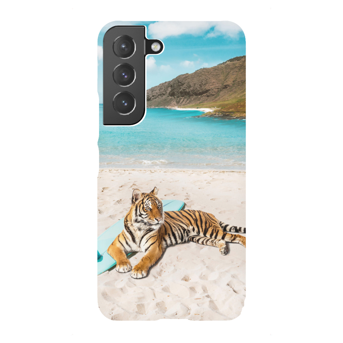 "Tigers Surf Beach"für Samsung Galaxy - Premium-Case Handyhülle artboxONE
