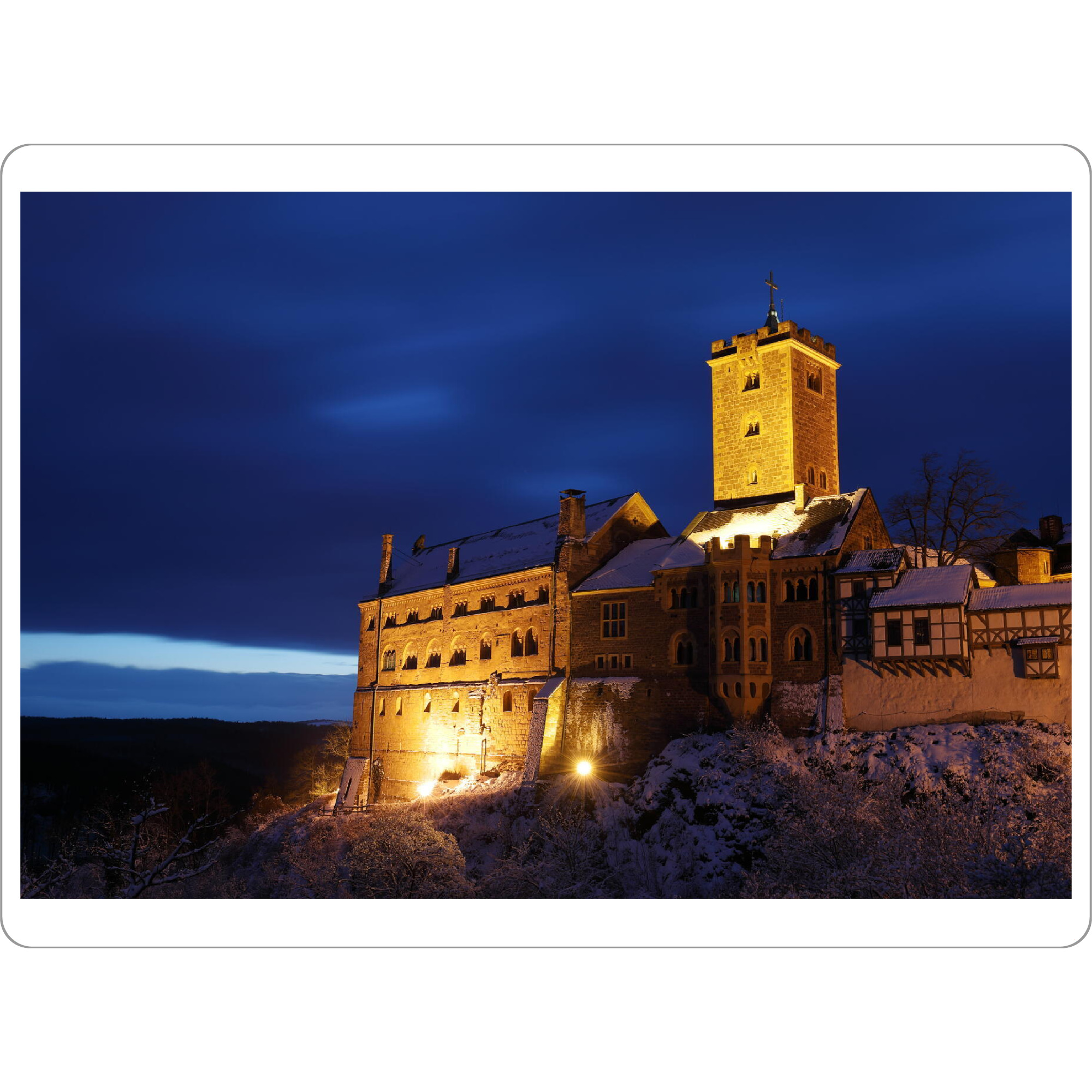 Tischset "Die Wartburg zur blauen Stunde" artboxONE - Städte,Architektur