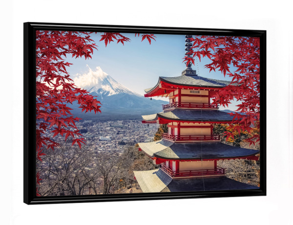 Poster mit schwarzem Rahmen "Japan im Herbst" artboxONE - Natur,Reise,Architektur,Reise / Asien,Reise / Länder
