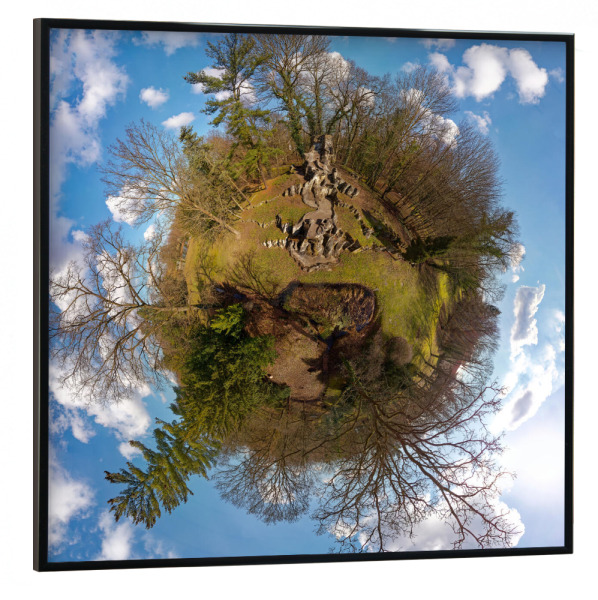 Poster mit schwarzem Rahmen 30x30 cm "Tangerhütte-Park" artboxONE - Natur,Reise,Städte / Weitere