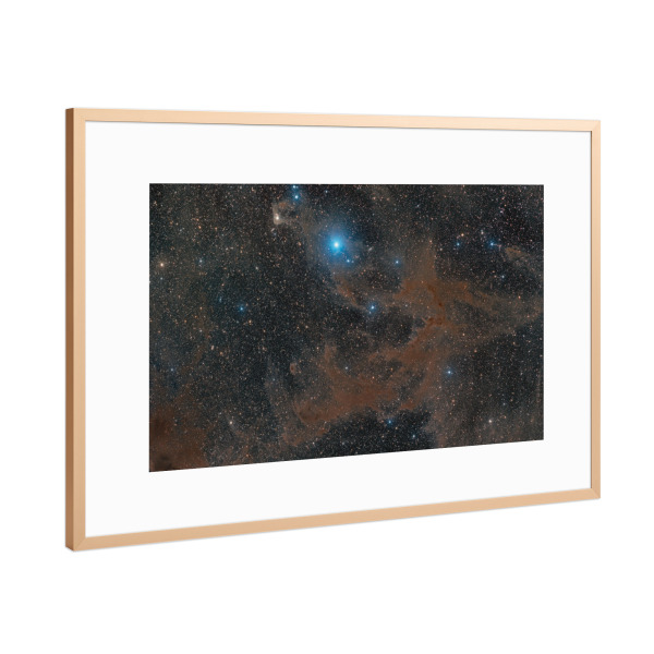 Poster mit Rahmen Kupfer "Dark Nebula Complex" artboxONE - Galaxy - Universum,Weltall,Weltraum,Nebel,Dunkelnebel,Sterne,Deepsky