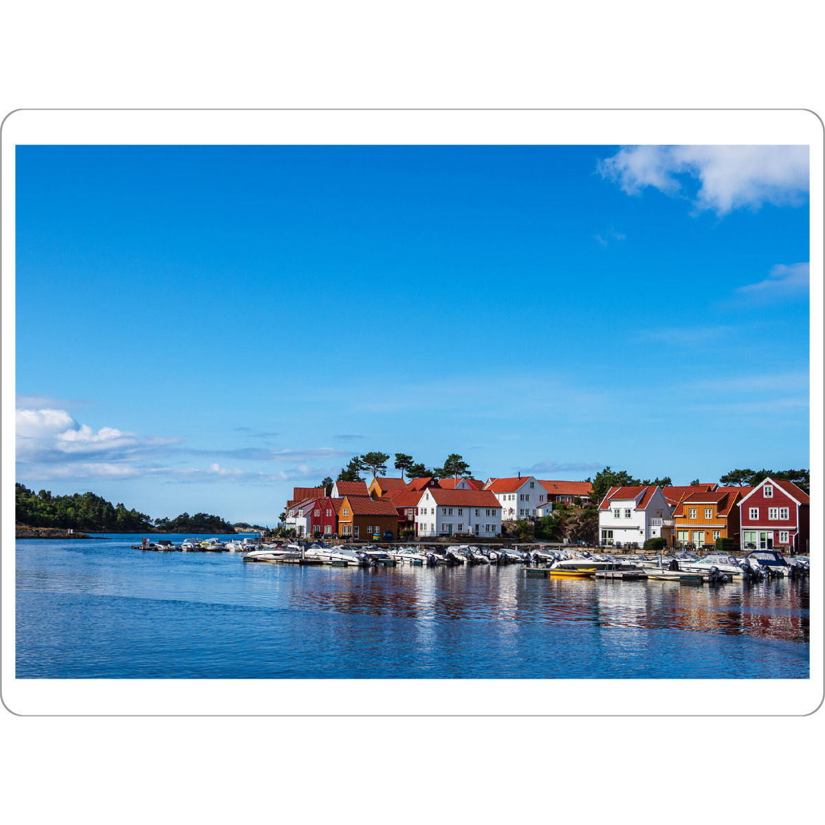 Tischset "Häuser in Furuholmen" artboxONE - Natur,Reise,Architektur,Reise / Strand und Meer,Reise / Länder