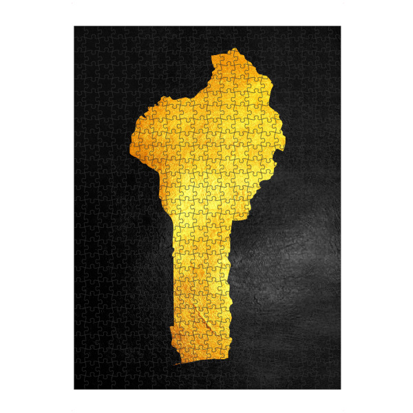 artboxONE Puzzle "Benin Gold Map" artboxONE - Reise / Länder - Benin,Gold,Karte - Bild benin