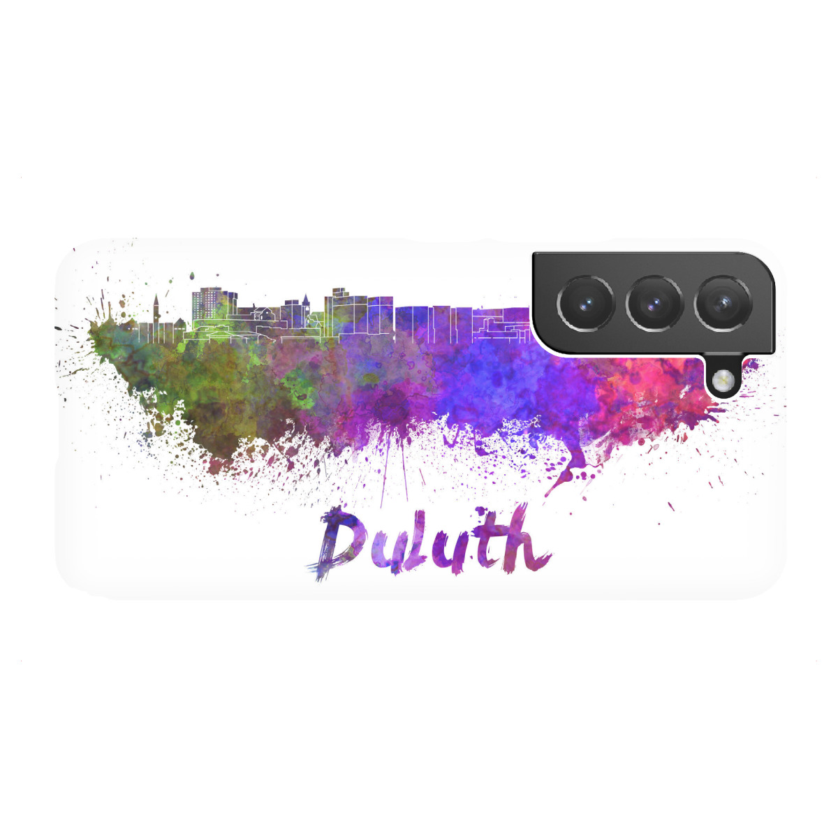 "DULUTH MN skyline in watercolor"für Samsung Galaxy - Premium-Case Handyhülle artboxONE