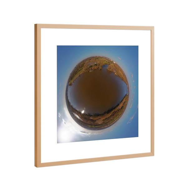 Poster mit Rahmen Kupfer "Hamburg - Anleger 1 Finkenriek" artboxONE - Städte,Städte / Hamburg,Natur,Reise,Reise / Länder