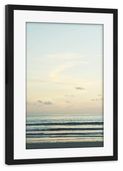 Poster mit Rahmen schwarz "Strand und Himmel" artboxONE - Natur,Reise,Reise / Strand und Meer,Reise / Asien