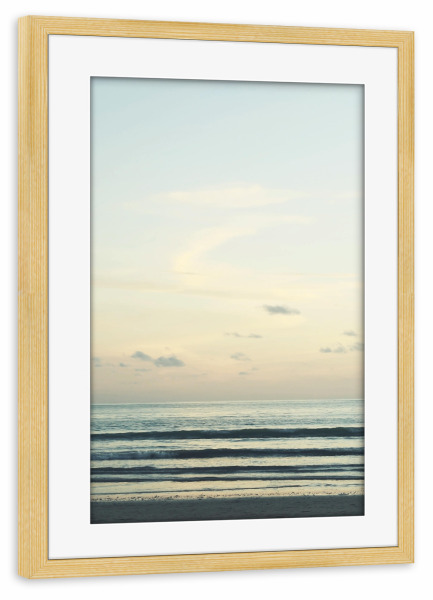 Poster mit Rahmen kiefer "Strand und Himmel" artboxONE - Natur,Reise,Reise / Strand und Meer,Reise / Asien