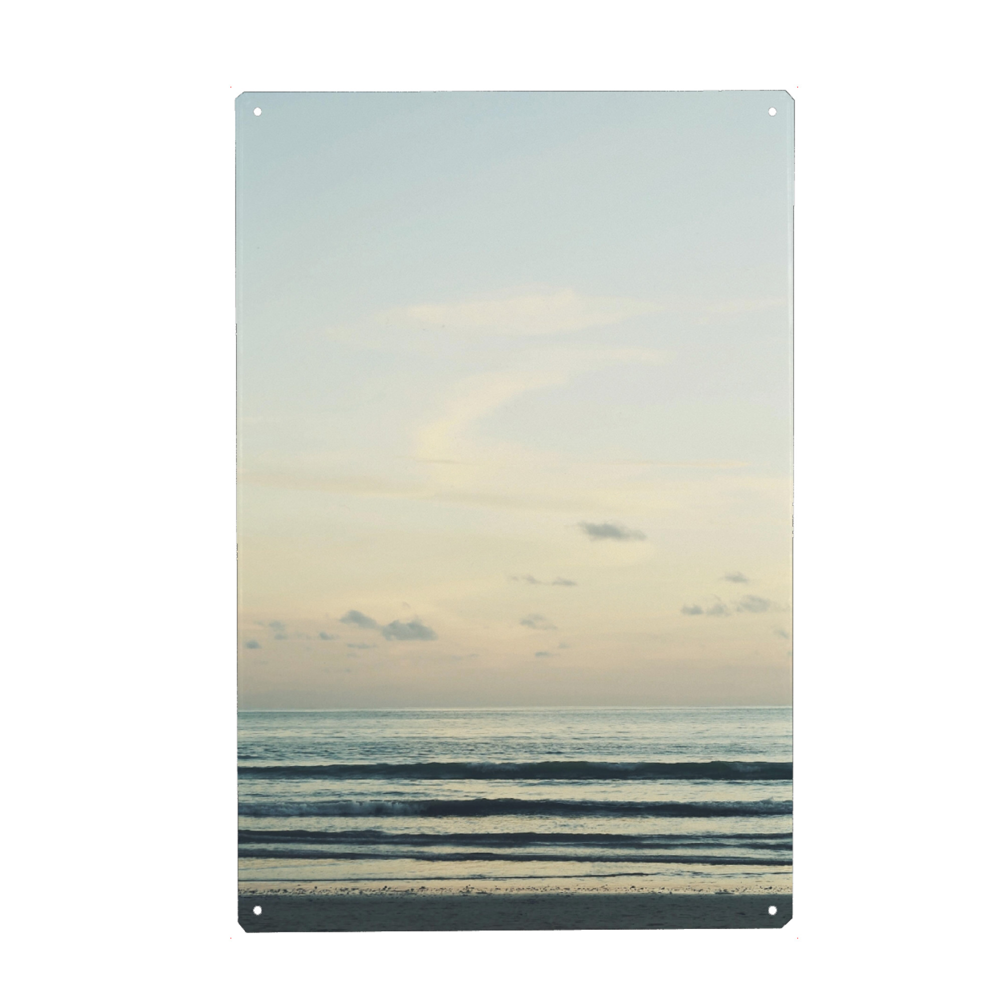 Holzbild "Strand und Himmel" artboxONE - Natur,Reise,Reise / Strand und Meer,Reise / Asien - Himmel,Vanillasky,Welle,Strand,Meer,Urlaub