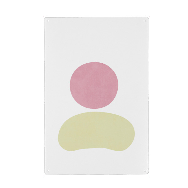 Holzbild "Einfache Sonnenuntergangsformen" artboxONE - Natur,Abstrakt - Simple,Minimal,Shape,Color,Sky,Light,Sunset,Dusk,Mountain,Landscape