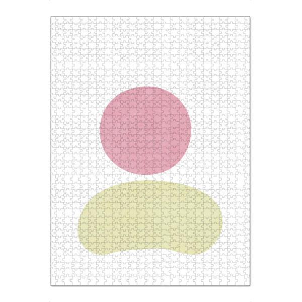 Puzzle Ravensburger "Einfache Sonnenuntergangsformen" artboxONE - Natur,Abstrakt - Simple,Minimal,Shape,Color,Sky,Light,Sunset,Dusk,Mountain,Landscape