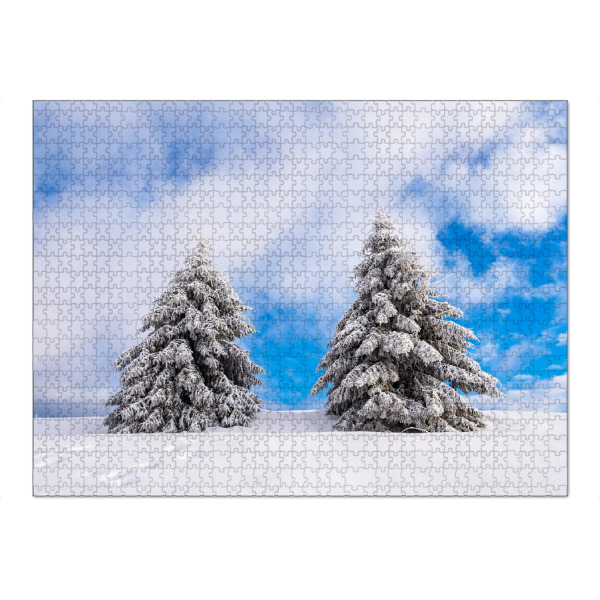 Puzzle Ravensburger "Zwei Bäume im Schnee" artboxONE - Natur,Reise