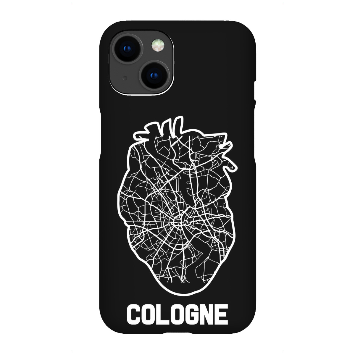 iPhone "Kölner Herzkarte" Premium-Case Handyhülle artboxONE