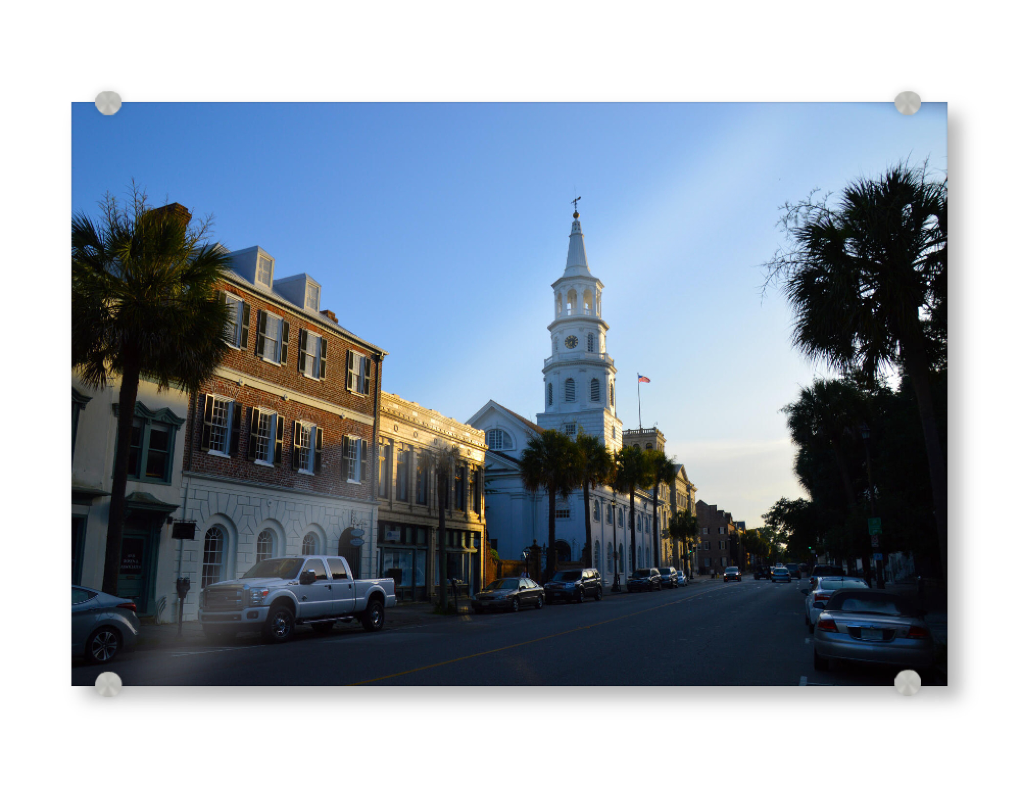 Acrylglasbild "Charleston Street View" artboxONE - Städte,Reise,Architektur,Reise / Länder