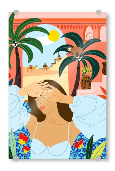 Acrylglasbild "Sorgt für ein bisschen Sommer" artboxONE - Tiere,Menschen