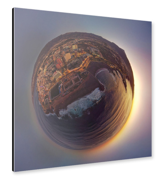 Alu-Dibond "Teneriffa-Sundown Puerto d l Cruz" 30x30 cm artboxONE
