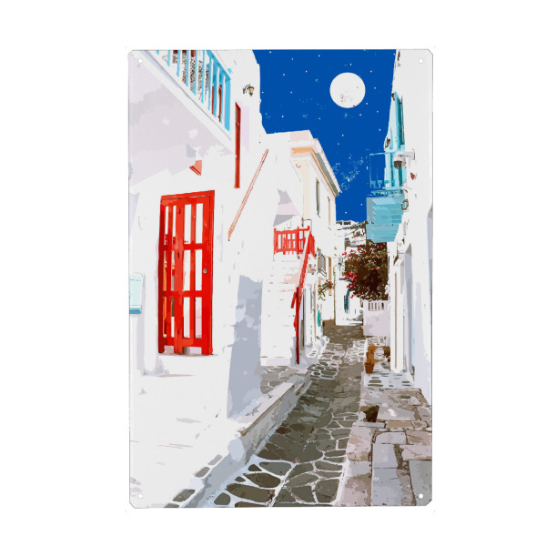 Metall Poster "Griechische Reise" artboxONE - Städte,Architektur