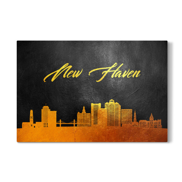 Galerie-Print "New Haven Connecticut Gold" 30x20 cm artboxONE