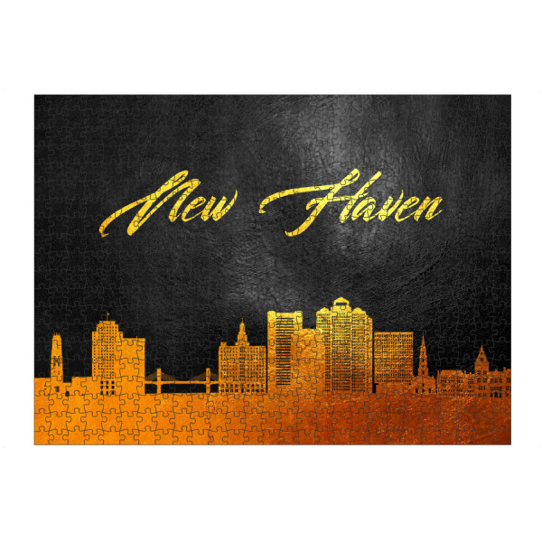 artboxONE Puzzle "New Haven Connecticut Gold" artboxONE - Städte - Newhaven,Connecticut,Gold,Skyline,Stadt - Bild newhaven