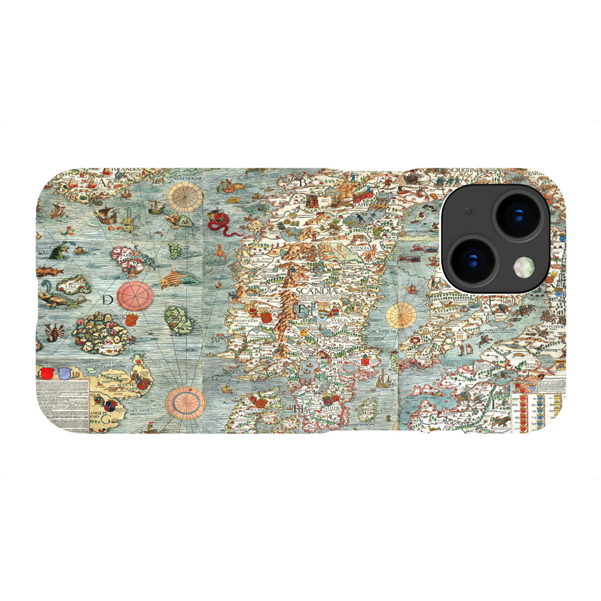 iPhone "Alte Karte von Skandinavien" Premium-Case Handyhülle artboxONE