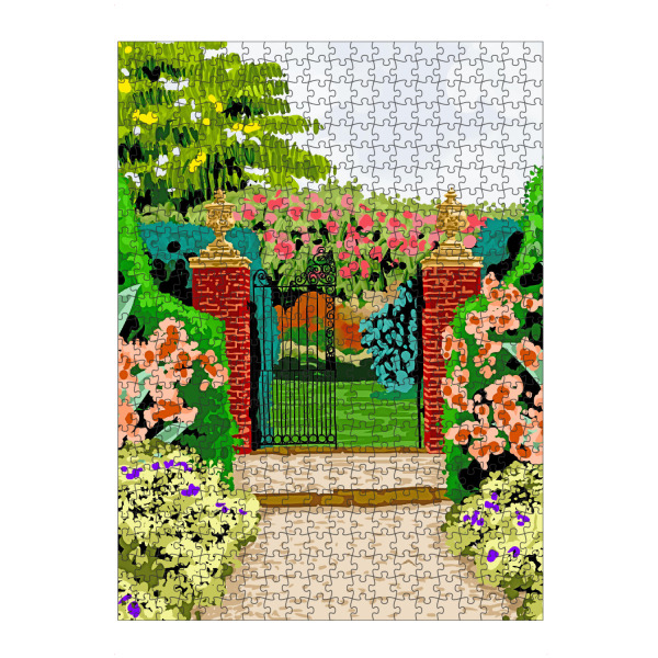 artboxONE Puzzle "Eingezäunter Garten" artboxONE - Natur