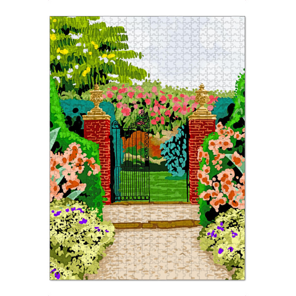 Puzzle Ravensburger "Eingezäunter Garten" artboxONE - Natur