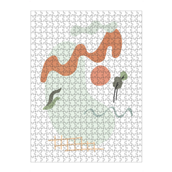 Puzzle Ravensburger "Sonniger Tag Lake Mountain" artboxONE - Natur,Abstrakt - Tropisch,Mediterran,Botanisch,Pflanze,Boho,Scandi,Natur,Insel,See,Berg