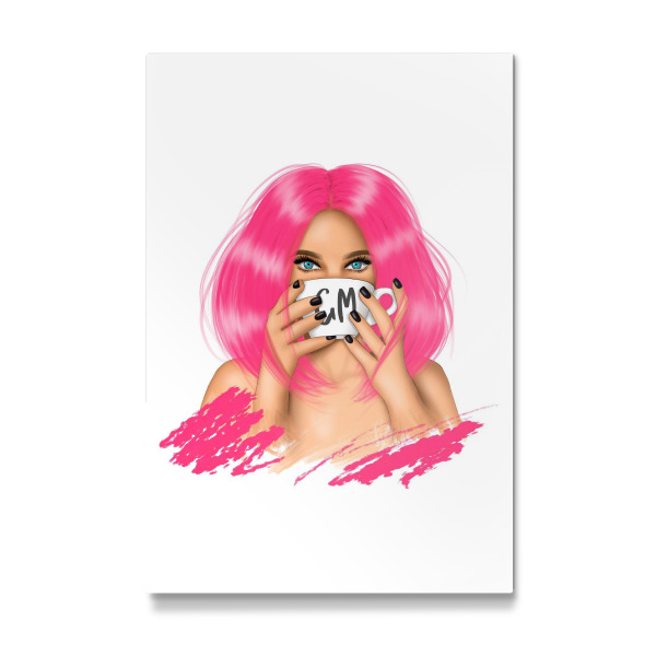 Galerie-Print "Rosa Frau | Guten Morgen" 30x20 cm artboxONE