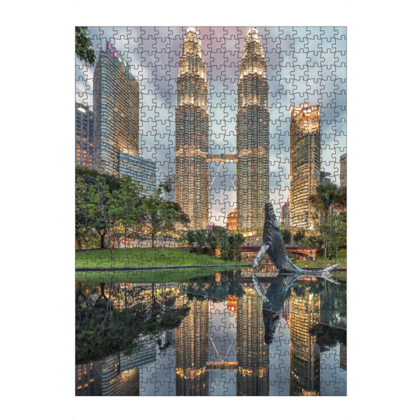 artboxONE Puzzle "Petronas-Sonnenuntergang" artboxONE - Städte,Reise,Architektur,Reise / Asien,Reise / Länder