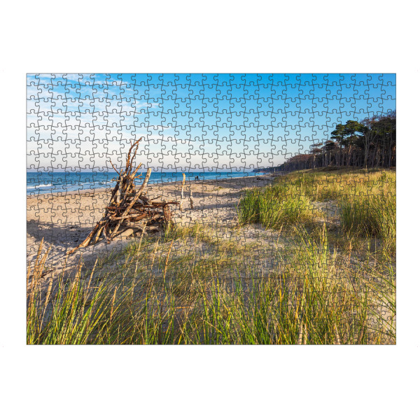 artboxONE Puzzle "Dünengras, Treibgut und Strand" artboxONE - Natur,Reise,Reise / Strand und Meer
