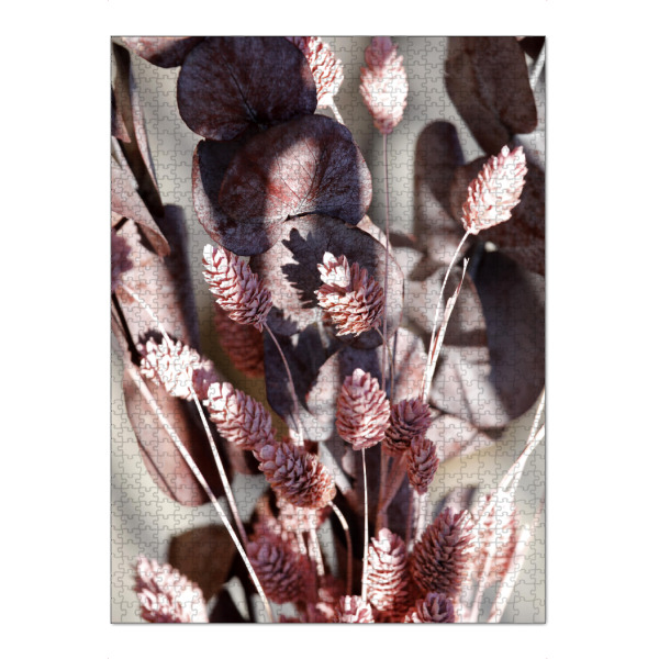 Puzzle Ravensburger "Boho Blumen, Rosatöne" artboxONE - Natur,Floral,Abstrakt