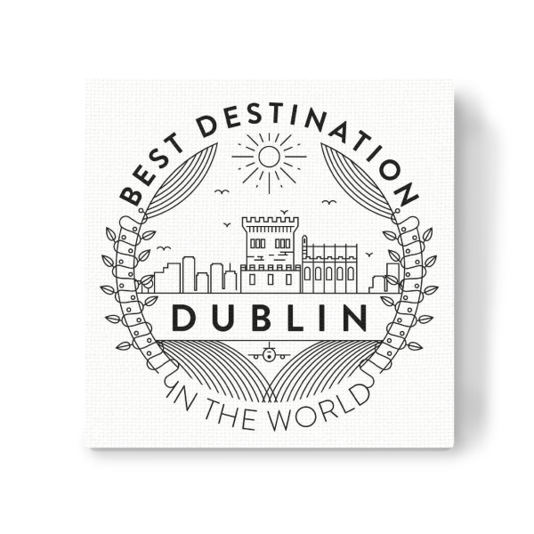 Leinwandbild "Dublin-Abzeichen" artboxONE - Städte,Reise