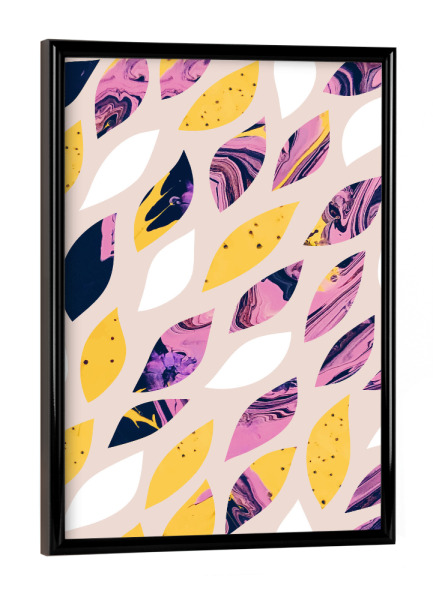 Poster mit schwarzem Rahmen "Pieces of My Life" artboxONE - Abstrakt