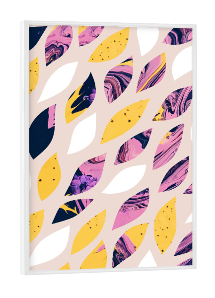 Poster mit weißem Rahmen "Pieces of My Life" artboxONE - Abstrakt