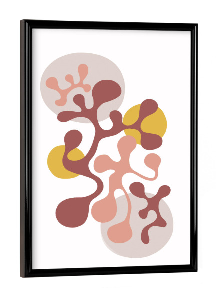 Poster mit schwarzem Rahmen "Twisted Beats No.2 Funky" artboxONE - Abstrakt,Geometrie