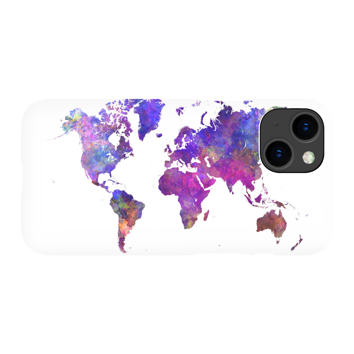 "Aquarell Weltkarte-b"für iPhone - Premium-Case Handyhülle artboxONE