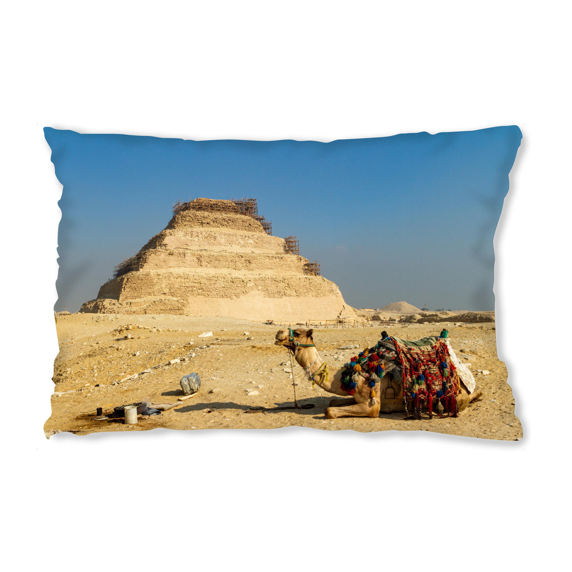 Design-Kissen "Die Djoser Pyramide von Sakkara" artboxONE - Architektur