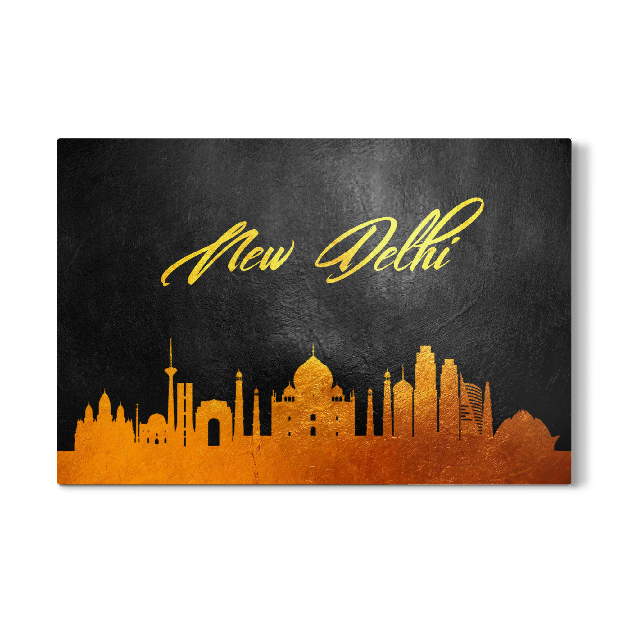 Galerie-Print "New Delhi India Gold Skyline" 75x50 cm artboxONE