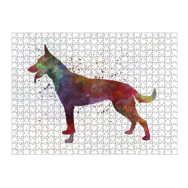 Puzzle Ravensburger "Holländischer Schäferhund" artboxONE - Tiere,Abstrakt