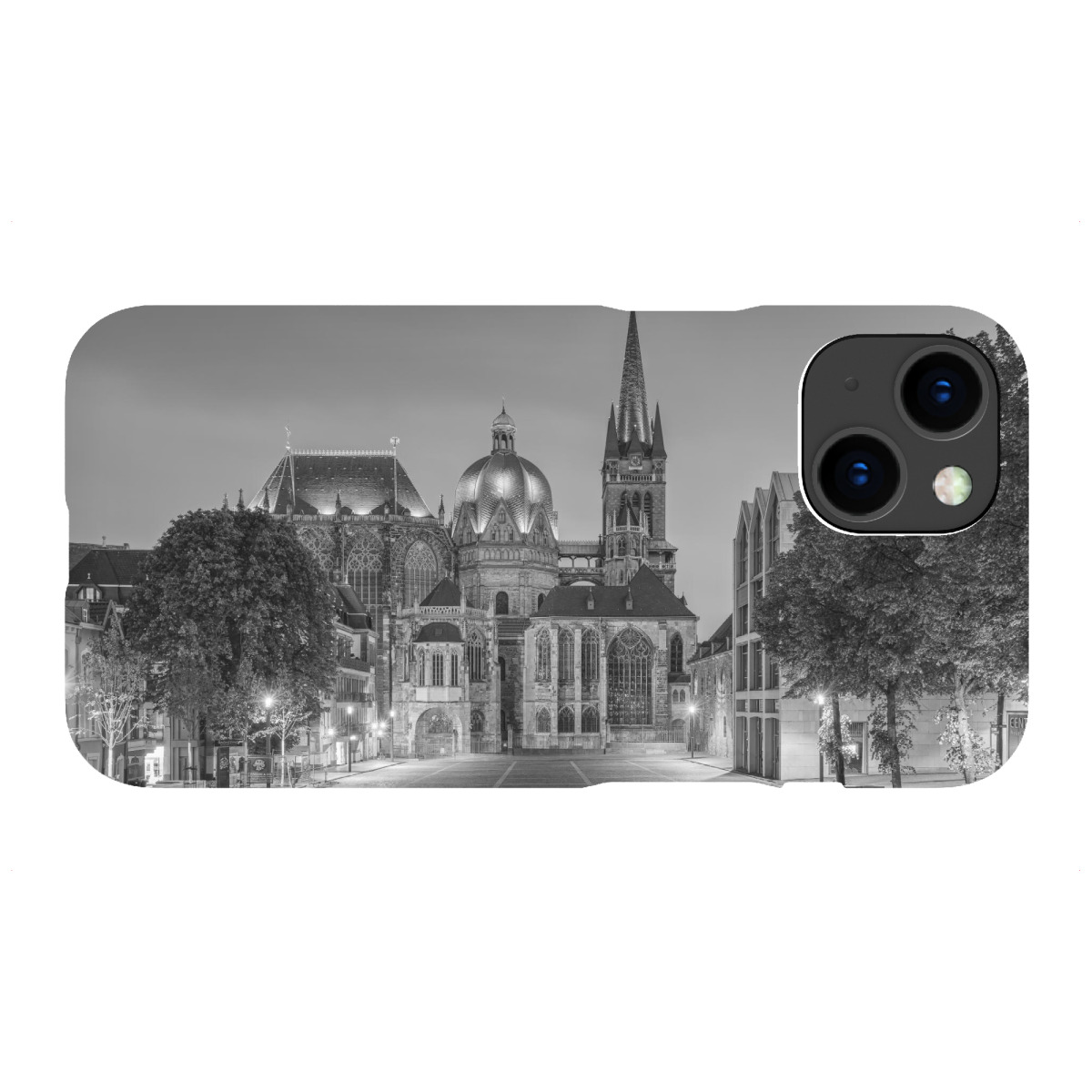 "Aachener Dom schwarz-weiß"für iPhone - Premium-Case Handyhülle artboxONE