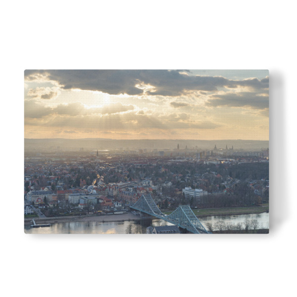 Leinwandbild "Abendlicher Blick über Dresden" artboxONE - Städte,Reise,Städte / Dresden
