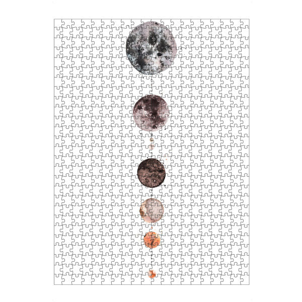 artboxONE Puzzle "Aligned Full Moons" artboxONE - Fashion,Fiktion,Galaxy