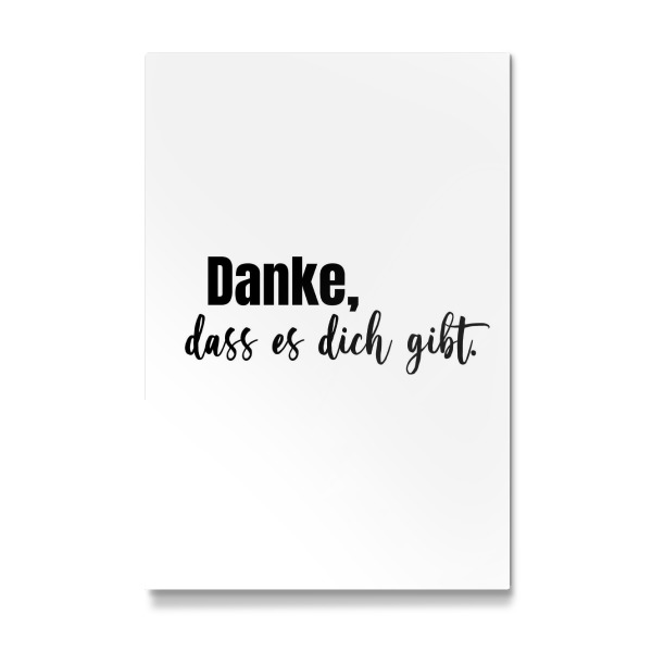 Galerie-Print "Danke s/w" 30x20 cm artboxONE
