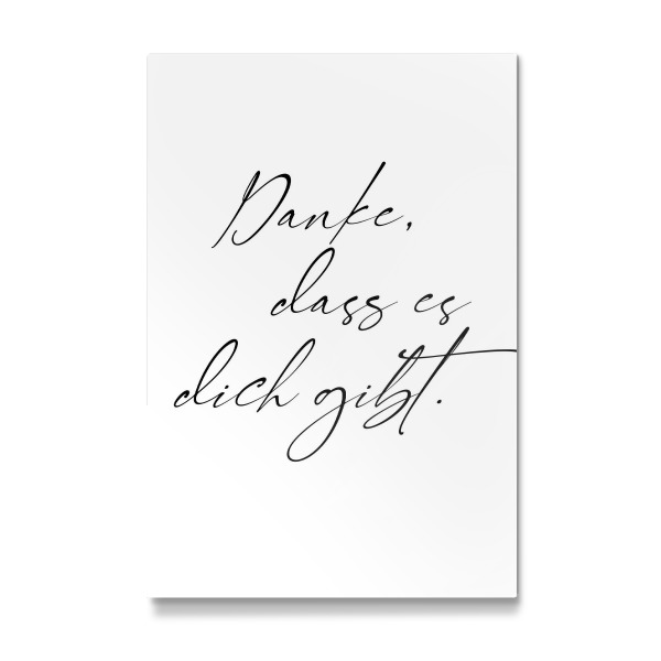 Galerie-Print "Danke, dass es dich gibt s/w" 30x20 cm artboxONE