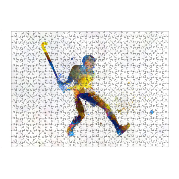 Puzzle Ravensburger "Watercolor field hockey-n" artboxONE - Abstrakt,Sport